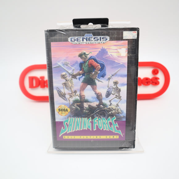 SHINING FORCE 1 (THE ORIGINAL!) - NEW & Factory Sealed with Authentic V-Overlap Seam! (Sega Genesis)