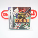 GOLDEN NUGGET CASINO - NEW & Factory Sealed with Authentic 3-Sided Seam! (GBA Game Boy Advance)