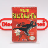 WRATH OF THE BLACK MANTA - NEW & Factory Sealed with Authentic H-Seam! (NES Nintendo)