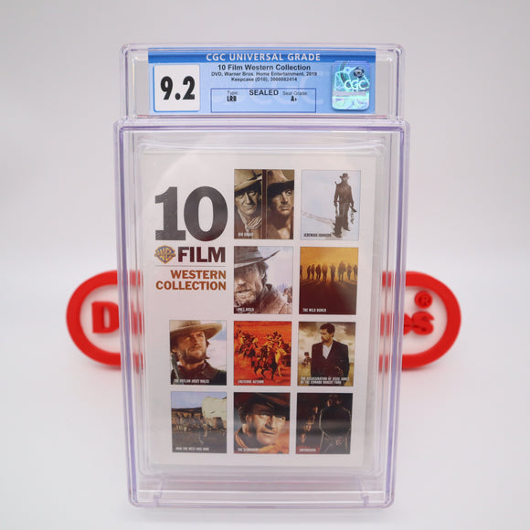 WARNER BROS. 10 FILM WESTERN COLLECTION - CGC GRADED 9.2 A+! NEW & Factory Sealed! (DVD)