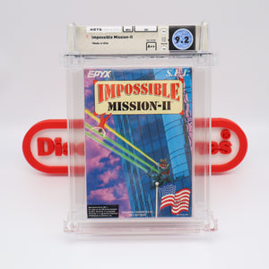 IMPOSSIBLE MISSION II 2 (SEI VERSION) - WATA GRADED 9.2 A++! NEW & Factory Sealed with Authentic V-Overlap Seam! (NES Nintendo)