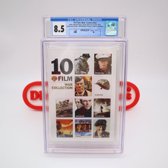 10 FILM WAR COLLECTION - CGC GRADED 8.5 A+! NEW & Factory Sealed! (DVD)