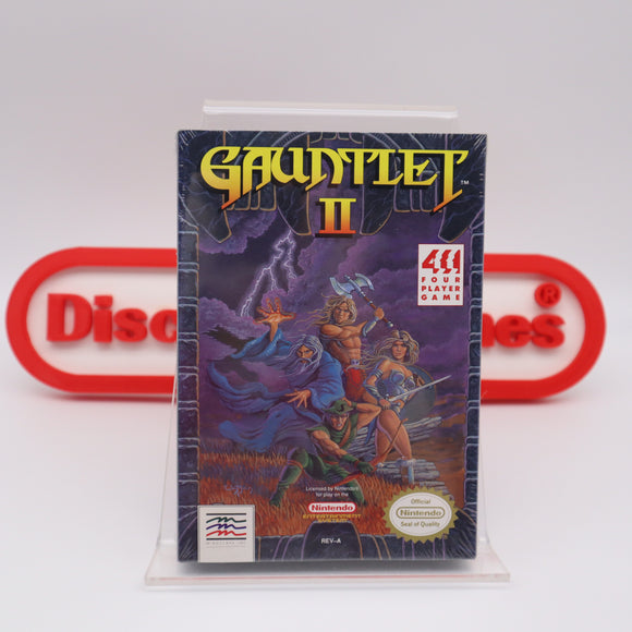 GAUNTLET II 2 - NEW & Factory Sealed with Authentic H-Seam! (NES Nintendo)