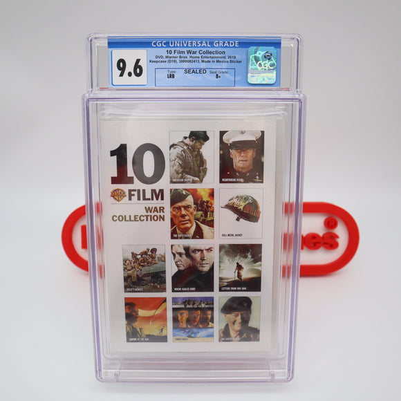 WARNER BROS. 10 FILM WAR COLLECTION - CGC GRADED 9.6 B+! NEW & Factory Sealed! (DVD)