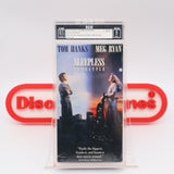 SLEEPLESS IN SEATTLE - IGS GRADED 8.5 BOX & 8 SEAL! NEW & Factory Sealed with Authentic V-Overlap Seam! (VHS)