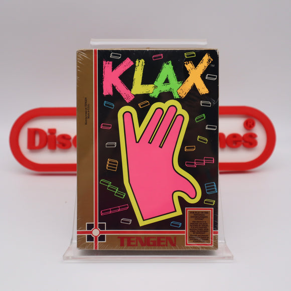 KLAX - NEW & Factory Sealed with Authentic V-Overlap Seam! (NES Nintendo)