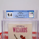 WIZARDS - RALPH BAKSHI - CGC GRADED 9.4 A+! NEW & Factory Sealed with Authentic V-Overlap Seam! (VHS)