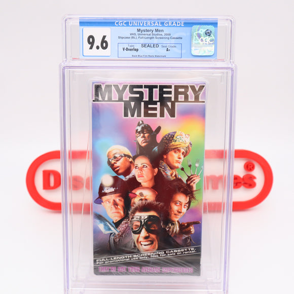 MYSTERY MEN - SCREENER! CGC GRADED 9.6 A+! NEW & Factory Sealed with Authentic V-Overlap Seam! (VHS)