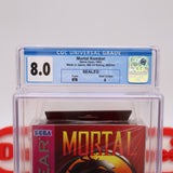 MORTAL KOMBAT - CGC GRADED 8.0 A! NEW & Factory Sealed! (Sega Game Gear)