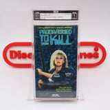 PROGRAMMED TO KILL - IGS GRADED 8.5 BOX & 9 SEAL! NEW & Factory Sealed with Authentic H-Overlap Seam! (VHS)
