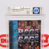 WWE / WWF: RAGE IN THE CAGE - WATA GRADED 9.4 B+! NEW & Factory Sealed! (Sega CD)