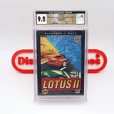LOTUS TURBO CHALLENGE II 2 RACING - CGC PEDIGREE GRADED 9.8 B+! NEW & Factory Sealed with Authentic V-Overlap Seam! (Sega Genesis)