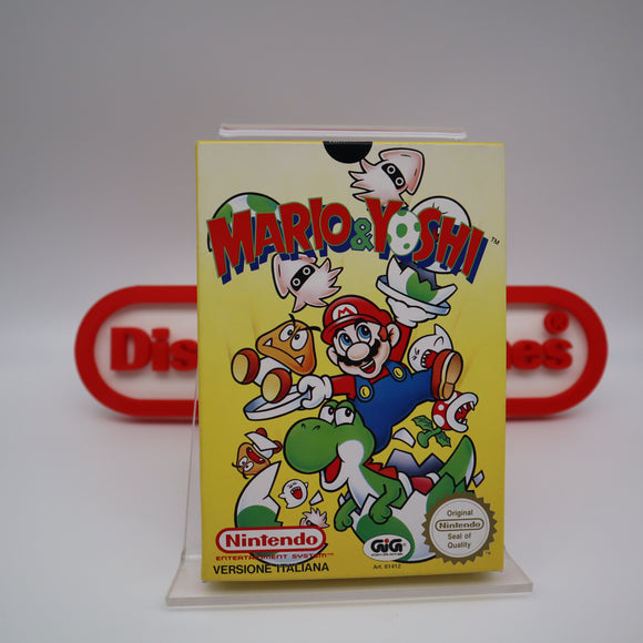 MARIO & YOSHI - NEW & Factory Sealed with Authentic Sticker Seal! (NES Nintendo)