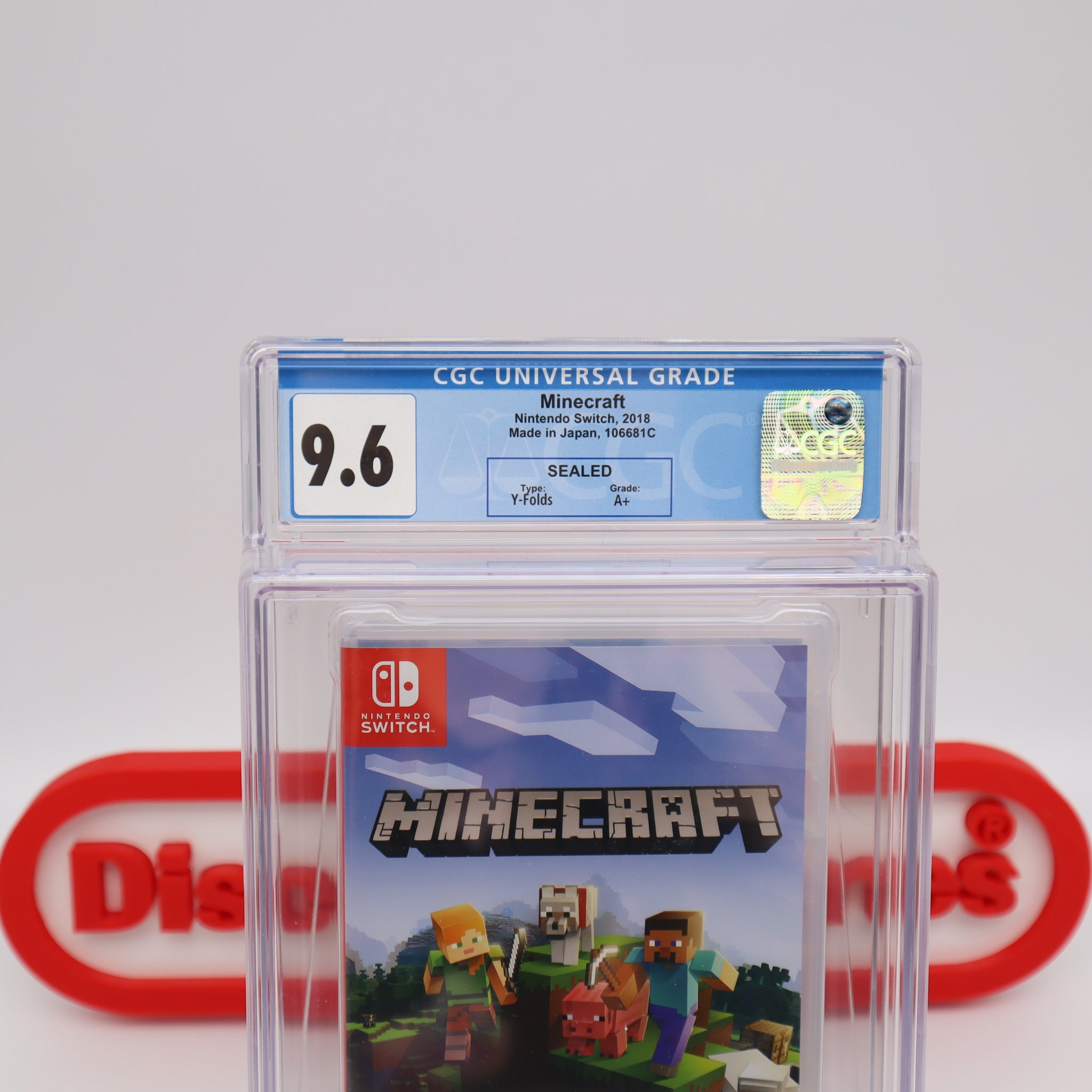 MINECRAFT - CGC GRADED 9.6 A+! NEW & Factory Sealed! (Nintendo