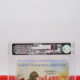 THE LAND BEFORE TIME - VGA GRADED 80+ NM+ ARCHIVAL SILVER! NEW & Factory Sealed with Authentic V-Overlap Seam! (VHS)