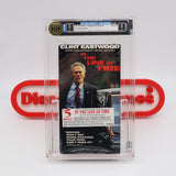 IN THE LINE OF FIRE (CLINT EASTWOOD) IGS GRADED 8 BOX & 8 SEAL! NEW & Factory Sealed with Authentic V-Overlap Seam! (VHS)