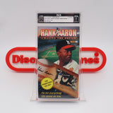 HANK AARON: CHASING THE DREAM (PROMO SCREENER!) - IGS GRADED 7.5 BOX & 8 SEAL! NEW & Factory Sealed with Authentic V-Overlap Seam! (VHS)