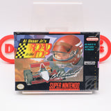 AL UNSER JR'S ROAD TO THE TOP INDY CAR RACING - NEW & Factory Sealed with Authentic V-Seam! (SNES Super Nintendo)