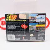 AL UNSER JR'S ROAD TO THE TOP INDY CAR RACING - NEW & Factory Sealed with Authentic V-Seam! (SNES Super Nintendo)