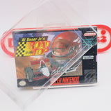 AL UNSER JR'S ROAD TO THE TOP INDY CAR RACING - NEW & Factory Sealed with Authentic V-Seam! (SNES Super Nintendo)