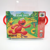 SESAME STREET: ELMO'S LETTER ADVENTURE - NEW & Factory Sealed with Authentic V-Seam! (N64 Nintendo 64)
