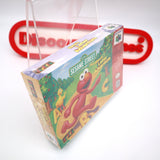 SESAME STREET: ELMO'S LETTER ADVENTURE - NEW & Factory Sealed with Authentic V-Seam! (N64 Nintendo 64)