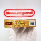 SESAME STREET: ELMO'S LETTER ADVENTURE - NEW & Factory Sealed with Authentic V-Seam! (N64 Nintendo 64)