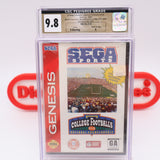 COLLEGE FOOTBALL'S NATIONAL CHAMPIONSHIP - CLAMSHELL CASE! CGC PEDIGREE GRADED 9.8 A! NEW & Factory Sealed! (Sega Genesis)