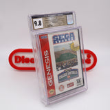 COLLEGE FOOTBALL'S NATIONAL CHAMPIONSHIP - CLAMSHELL CASE! CGC PEDIGREE GRADED 9.8 A! NEW & Factory Sealed! (Sega Genesis)