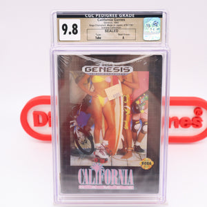 CALIFORNIA GAMES - CGC PEDIGREE GRADED 9.8 A! NEW & Factory Sealed! (Sega Genesis)