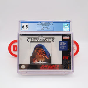 THE CHESSMASTER / CHESS MASTER - CGC GRADED 6.5 B+! NEW & Factory Sealed! (SNES Super Nintendo)