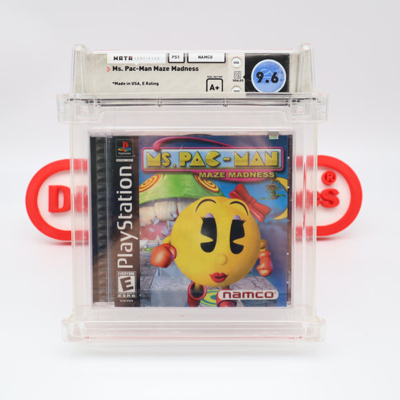 MS. PAC-MAN MAZE MADNESS / MRS. PACMAN - WATA GRADED 9.6 A+! NEW & Factory Sealed! (PS1 PlayStation 1)