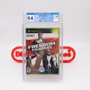 FREEDOM FIGHTERS - CGC GRADED 9.4 A+! NEW & Factory Sealed! (XBOX)