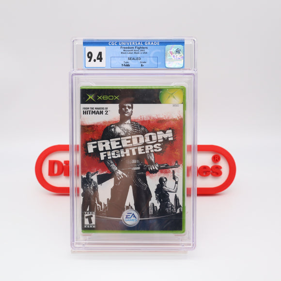 FREEDOM FIGHTERS - CGC GRADED 9.4 A+! NEW & Factory Sealed! (XBOX)
