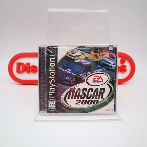 NASCAR 2000 RACING - NEW & Factory Sealed with Authentic Y-Fold Seal! (PS1 PlayStation 1)