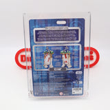 STAR WARS / DISNEY DROID FACTORY: R2-S4M - JABBA'S DRINK DISPENSER DROID! AFA GRADED 8.5 NEW Authentic & Factory Sealed! (MOC Star Wars Figure)