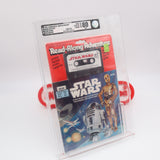 STAR WARS: READ-ALONG ADVENTURE (RED HEADER) - 1979 STORY BOOK & CASSETTE TAPE - AFA GRADED 80 NM - NEW Authentic & Factory Sealed!
