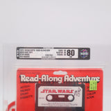 STAR WARS: READ-ALONG ADVENTURE (RED HEADER) - 1979 STORY BOOK & CASSETTE TAPE - AFA GRADED 80 NM - NEW Authentic & Factory Sealed!