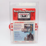 STAR WARS: READ-ALONG ADVENTURE (RED HEADER) - 1979 STORY BOOK & CASSETTE TAPE - AFA GRADED 80 NM - NEW Authentic & Factory Sealed!