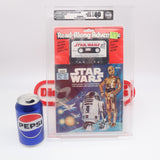 STAR WARS: READ-ALONG ADVENTURE (RED HEADER) - 1979 STORY BOOK & CASSETTE TAPE - AFA GRADED 80 NM - NEW Authentic & Factory Sealed!