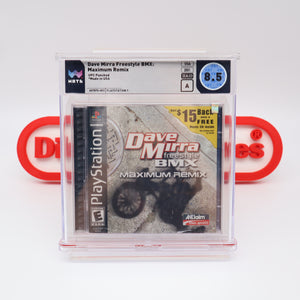 DAVE MIRRA FREESTYLE BMX: MAXIMUM REMIX - WATA GRADED 8.5 A! NEW & Factory Sealed! (PS1 PlayStation 1)