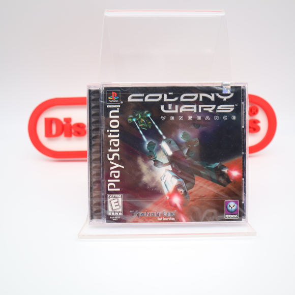 COLONY WARS: VENGEANCE - NEW & Factory Sealed with Authentic Y-Fold Seal! (PS1 PlayStation 1)