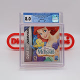 DISNEY'S THE LITTLE MERMAID - CGC GRADED 8.0 A+! NEW & Factory Sealed! (Game Boy Advance GBA)