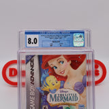 DISNEY'S THE LITTLE MERMAID - CGC GRADED 8.0 A+! NEW & Factory Sealed! (Game Boy Advance GBA)