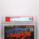 BANJO-KAZOOIE OFFICIAL PLAYER'S STRATEGY GUIDE by NINTENDO POWER! PSA GRADED 6.0