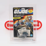 COBRA ACTION PACK: POM-POM GUN ACCESSORY - CAS GRADED 75+ 8 BACK - NEW Authentic & Factory Sealed! (MOC Vintage G.I. Joe Figure)