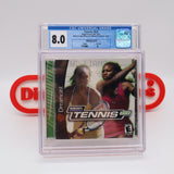 TENNIS 2K2 2002 - BLACK LABEL MISPRINT - CGC GRADED 8.0 A! NEW & Factory Sealed! (Sega Dreamcast)