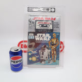 STAR WARS: READ-ALONG ADVENTURE (SILVER HEADER) - 1979 STORY BOOK & CASSETTE TAPE - AFA GRADED 80 NM - NEW Authentic & Factory Sealed!