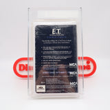 ET / E.T. THE EXTRA TERRESTRIAL - CLAMMSHELL SCREENER COPY! VGA GRADED 50 BRONZE! NEW & Factory Sealed with Authentic V-Overlap Seam! (VHS)