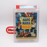 MARIO MANIA NINTENDO PLAYER'S GUIDE / SUPER MARIO WORLD STRATEGY GUIDE - PSA GRADED 5.5